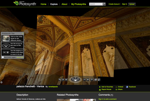 Présentation de Microsoft Photosynth lors d'une conférence TED